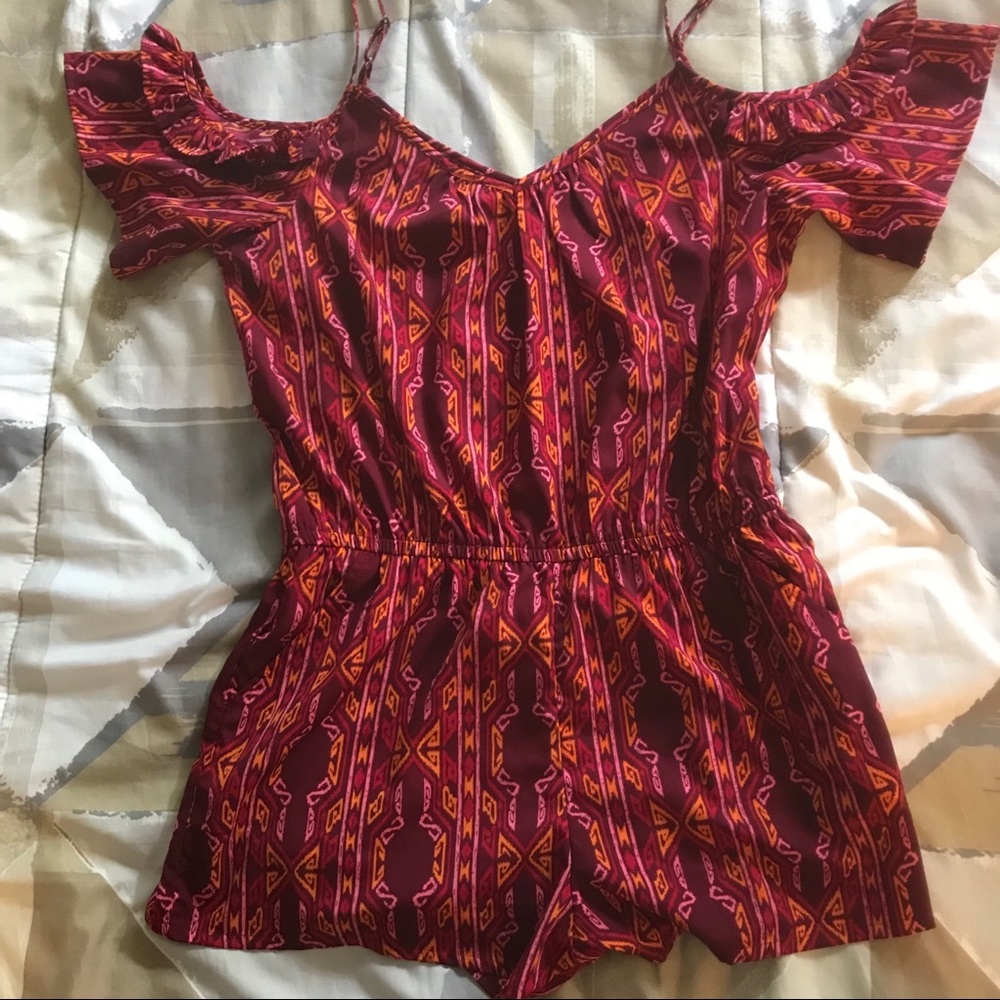 Printed Arizona Jeans Romper